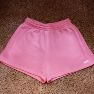 SOLD ON ANOTHER APP.Women's NWOT!! VS PINK Fleece Shorts